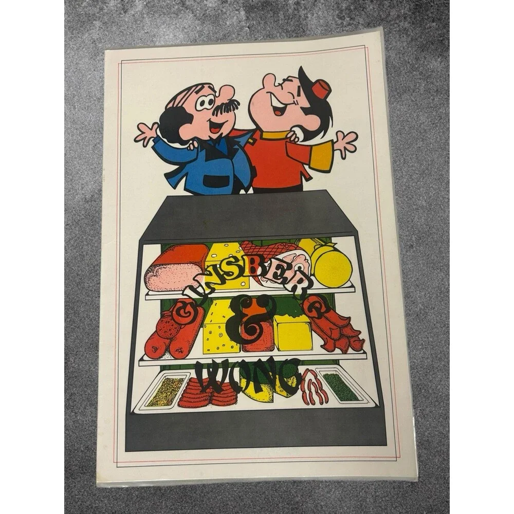 1980s Ginsberg & Wong Toronto Resturant Menu